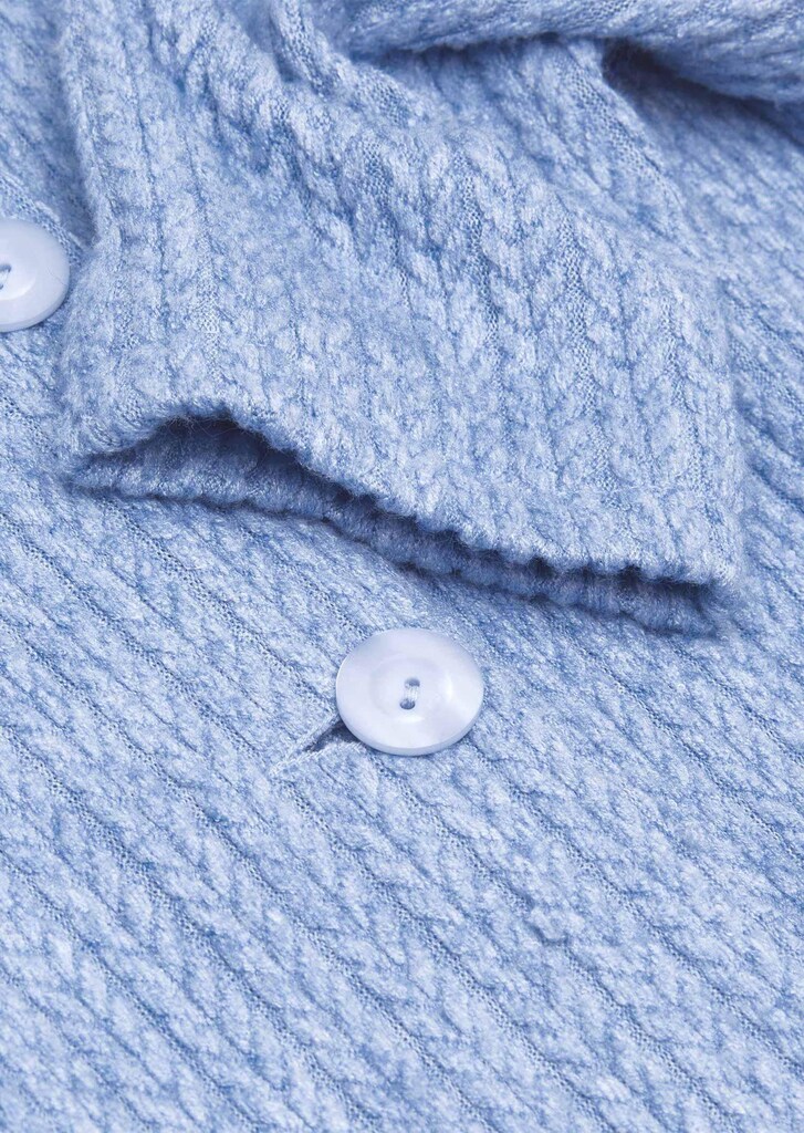 hochwertige Strukturjacke in Strickoptik