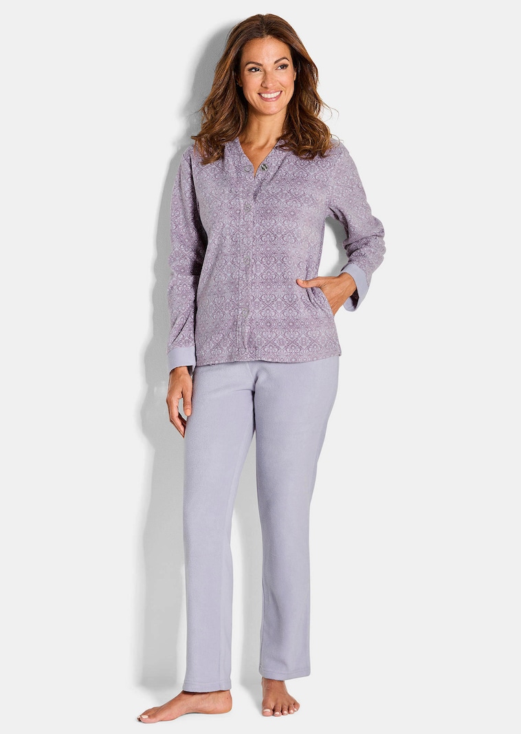 Hausanzug aus flauschigem Fleece
