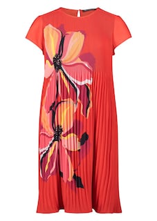 Plisseekleid mit Blütendruck thumbnail 1