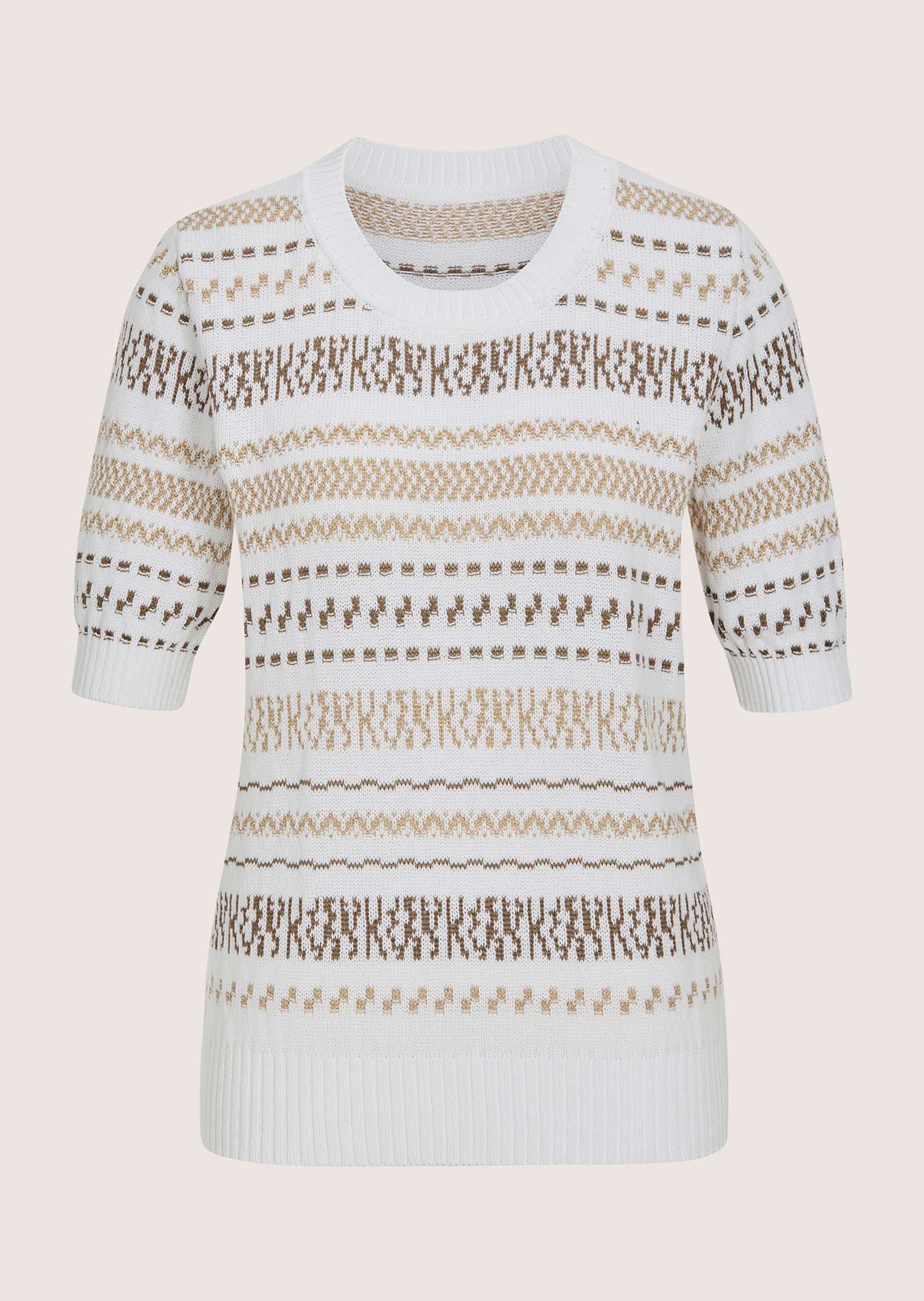 Pull avec fil brillant