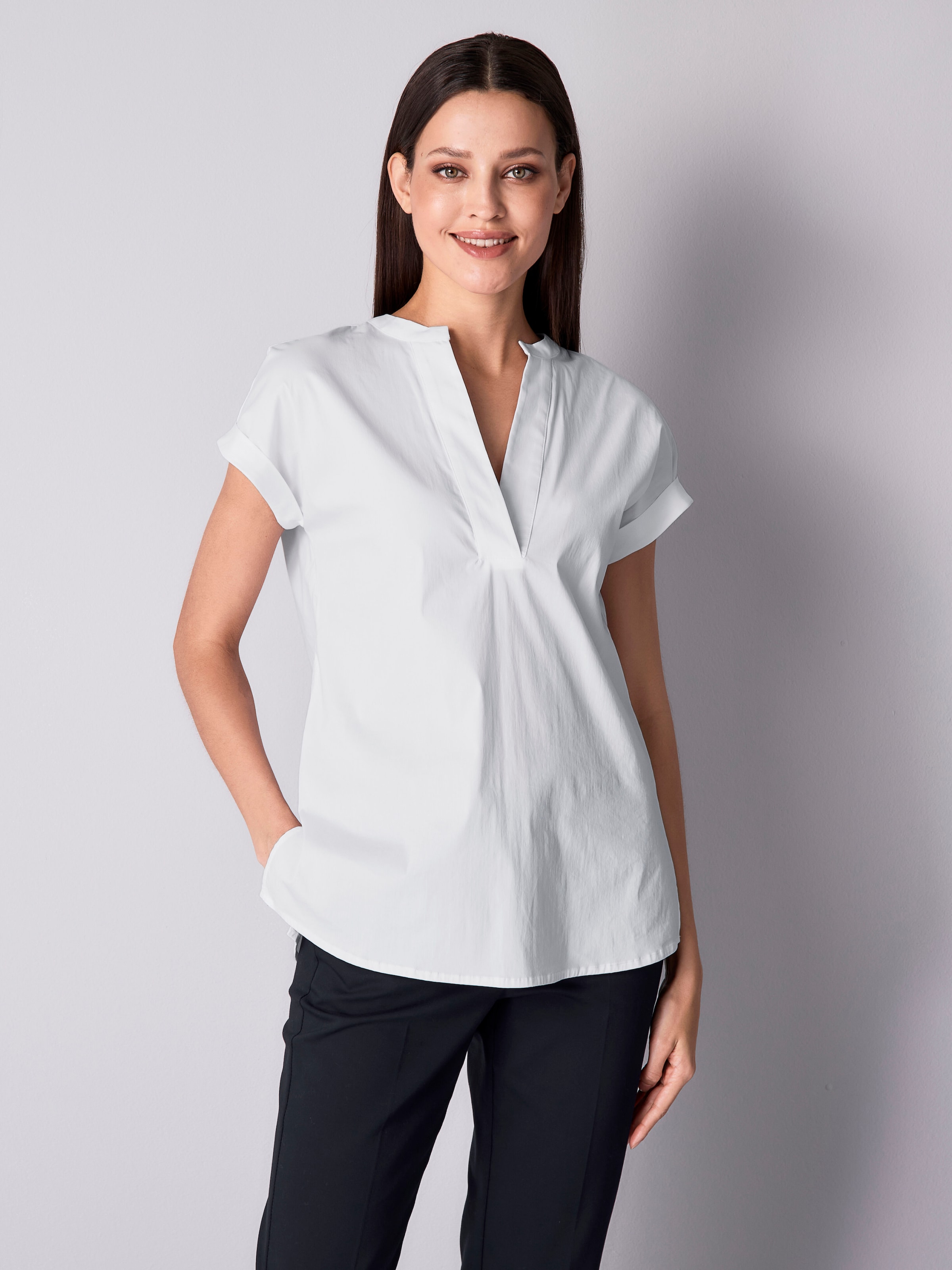 V-neck blouse