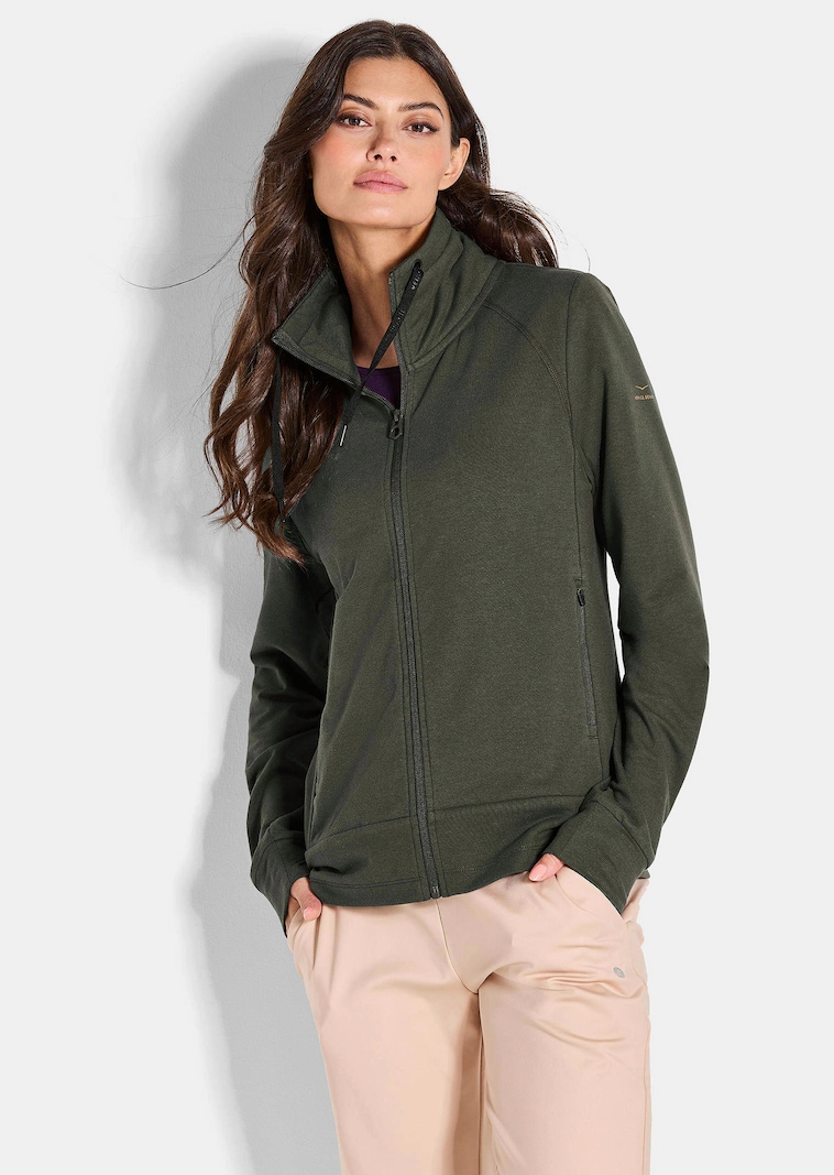 Freizeitjacke in Sweat-Qualität