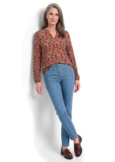 Pflegeleichte Jerseybluse mit All-Over-Print thumbnail 4