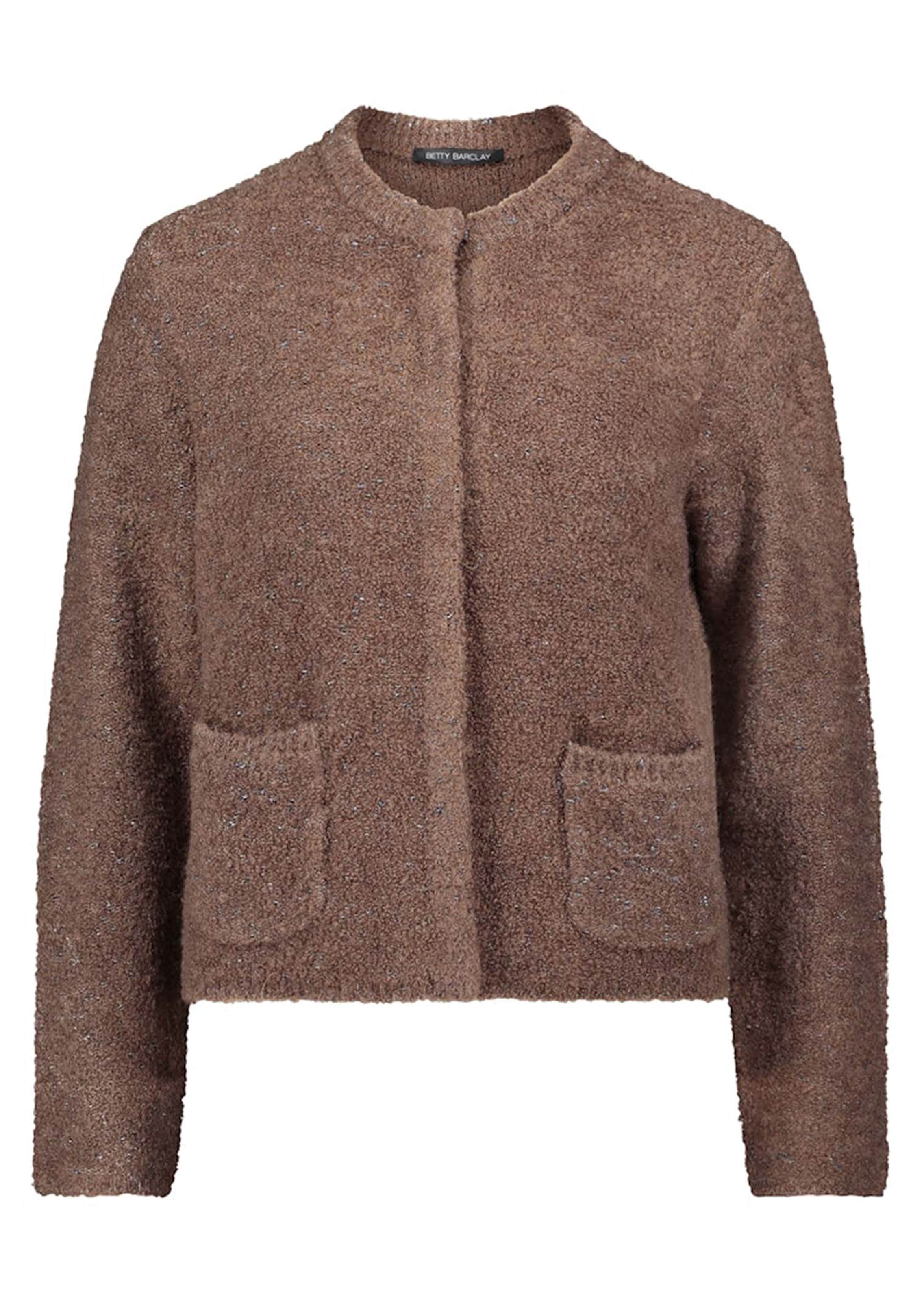 Flauschiger Cardigan mit Glitzergarn