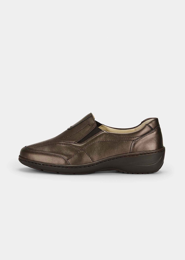 Elegante loafers van zacht leer