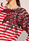 Gestreifter Pullover mit Strasssteinchen thumbnail 5