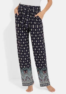 Freizeithose mit Schlupfbund und Stoffgürtel thumbnail 5