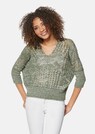 Ajour Strick Pullover mit Alpaka-Anteil thumbnail 1