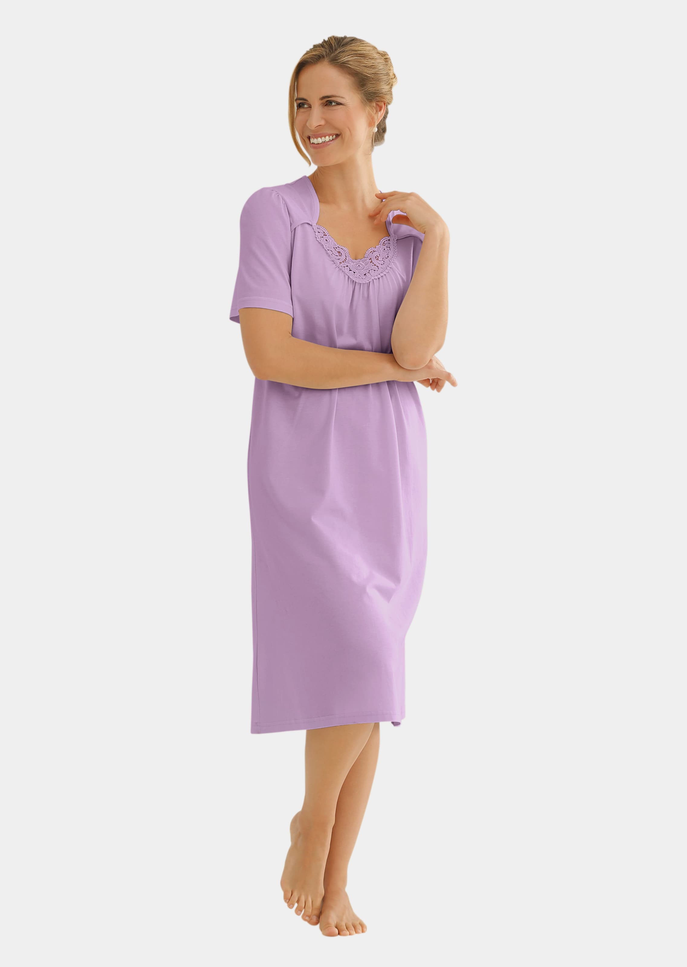 Chemise de nuit mauve hotsell