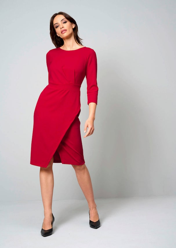 Jerseykleid mit Gehschlitz