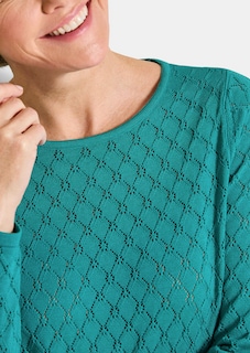 Strickpullover mit Wabenstruktur thumbnail 5