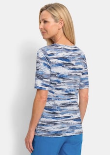 T-shirt en jersey de coton doux avec un imprimé aquarelle thumbnail 3