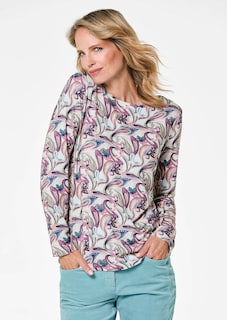 Langarmshirt mit Paisley Muster thumbnail 1