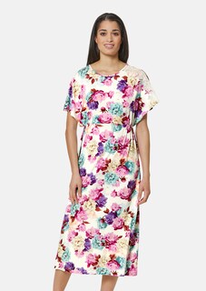Nachtkleid mit Spitze und Blütenprint thumbnail 1