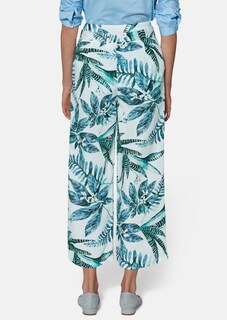 Culotte mit Unikat-Print und Bindegürtel thumbnail 3