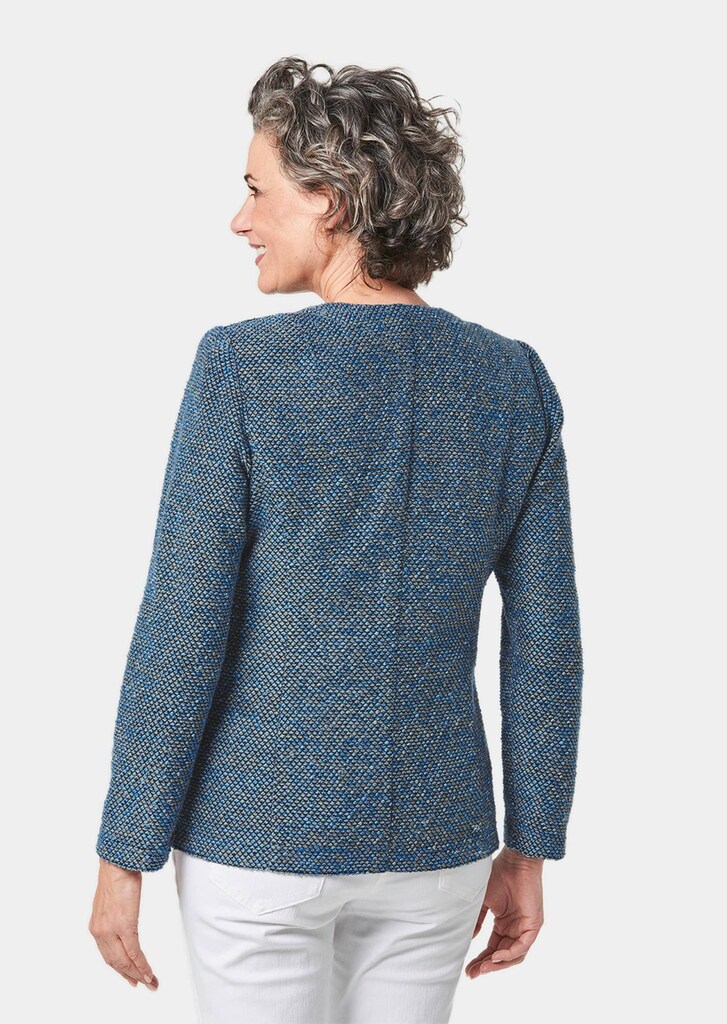 Bequemer Struktur-Jerseyblazer