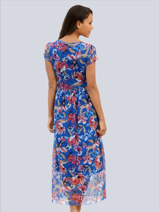 Maxikleid in trendigem Meshmaterial 1
