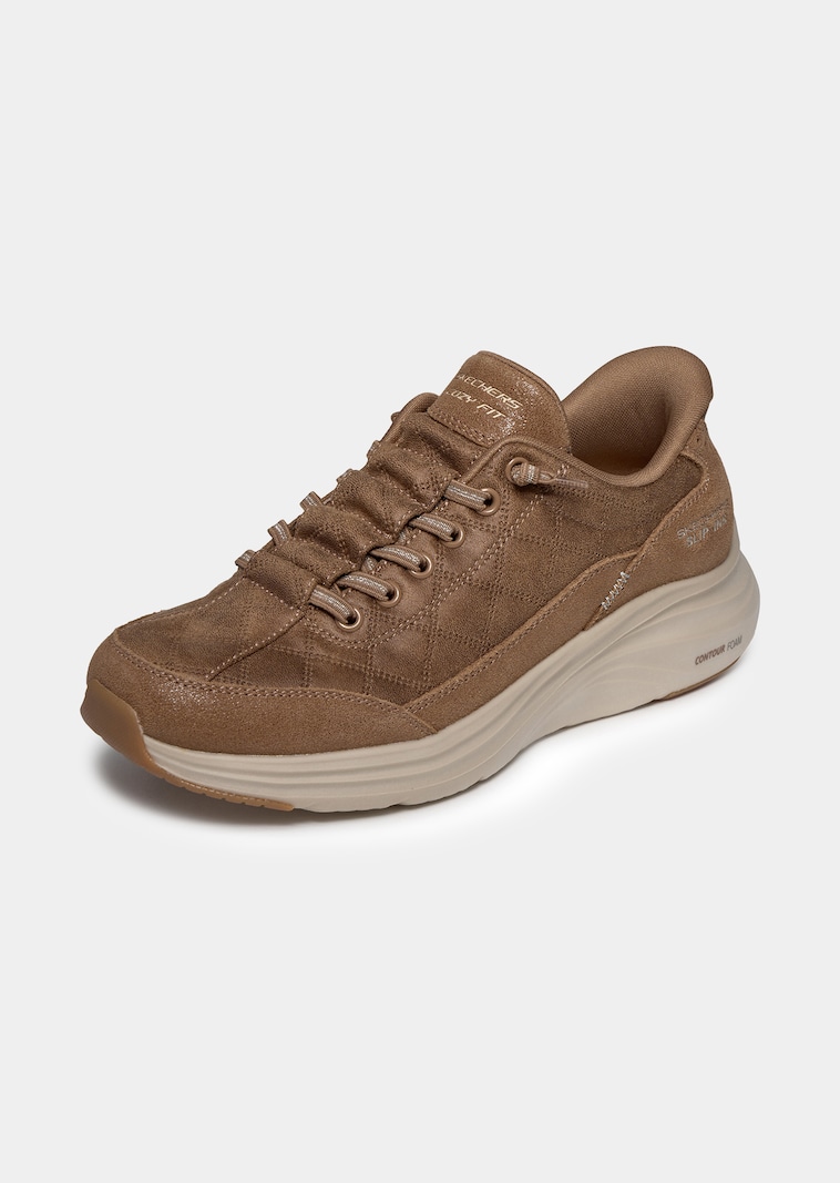 Sneakers avec surpiqûres en losange sport
