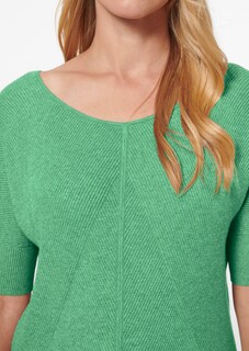 Fine knit jumper with turn-up sleeves thumbnail 5