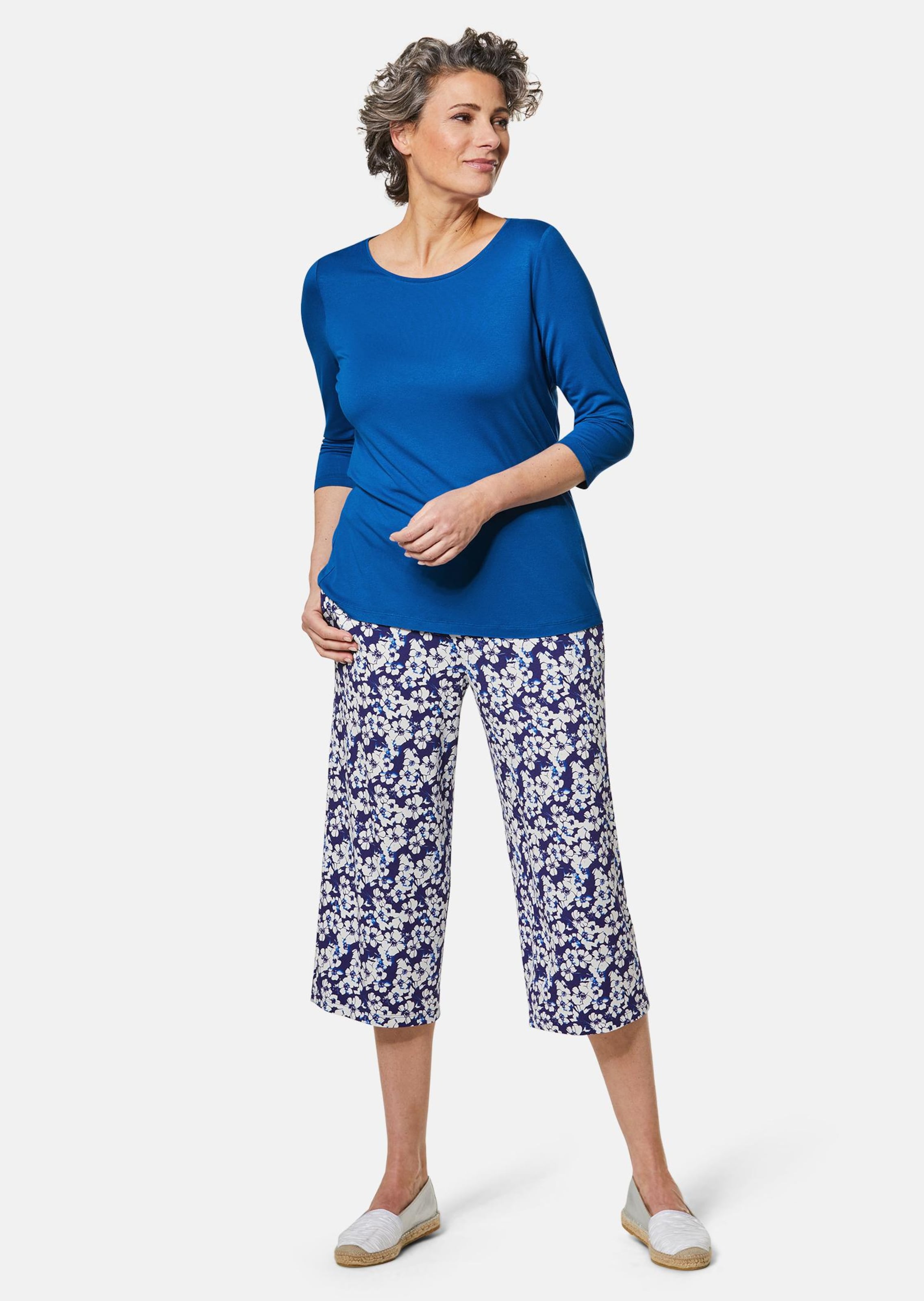 T-shirt à manches 3/4 - bleu roi - Gr. 56 de Goldner Fashion