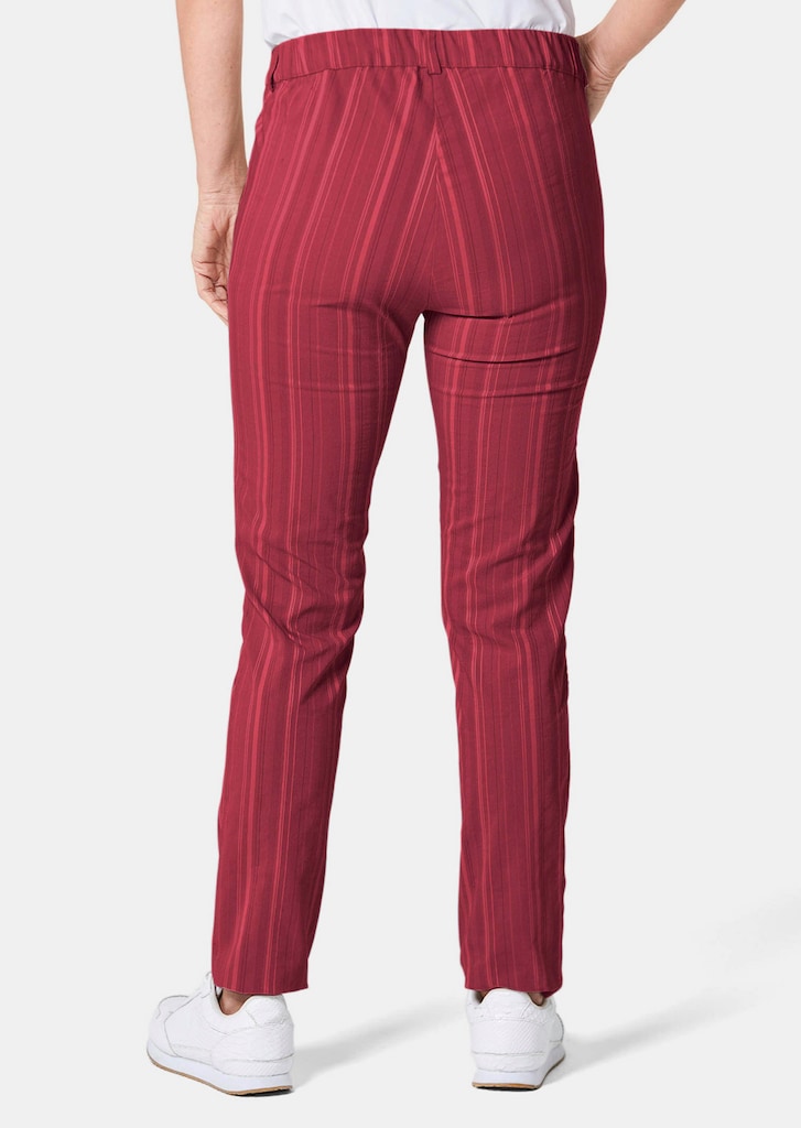 Pantalon structuré en tissu élastique 2