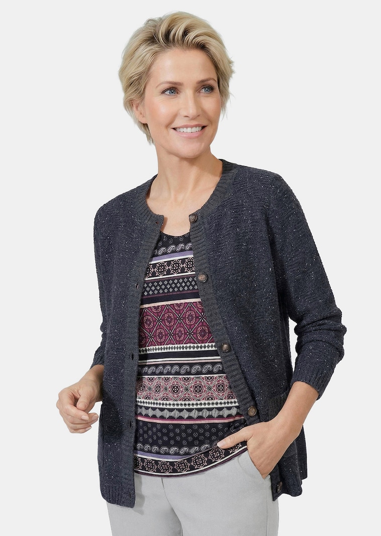 Strickjacke mit Schurwolle