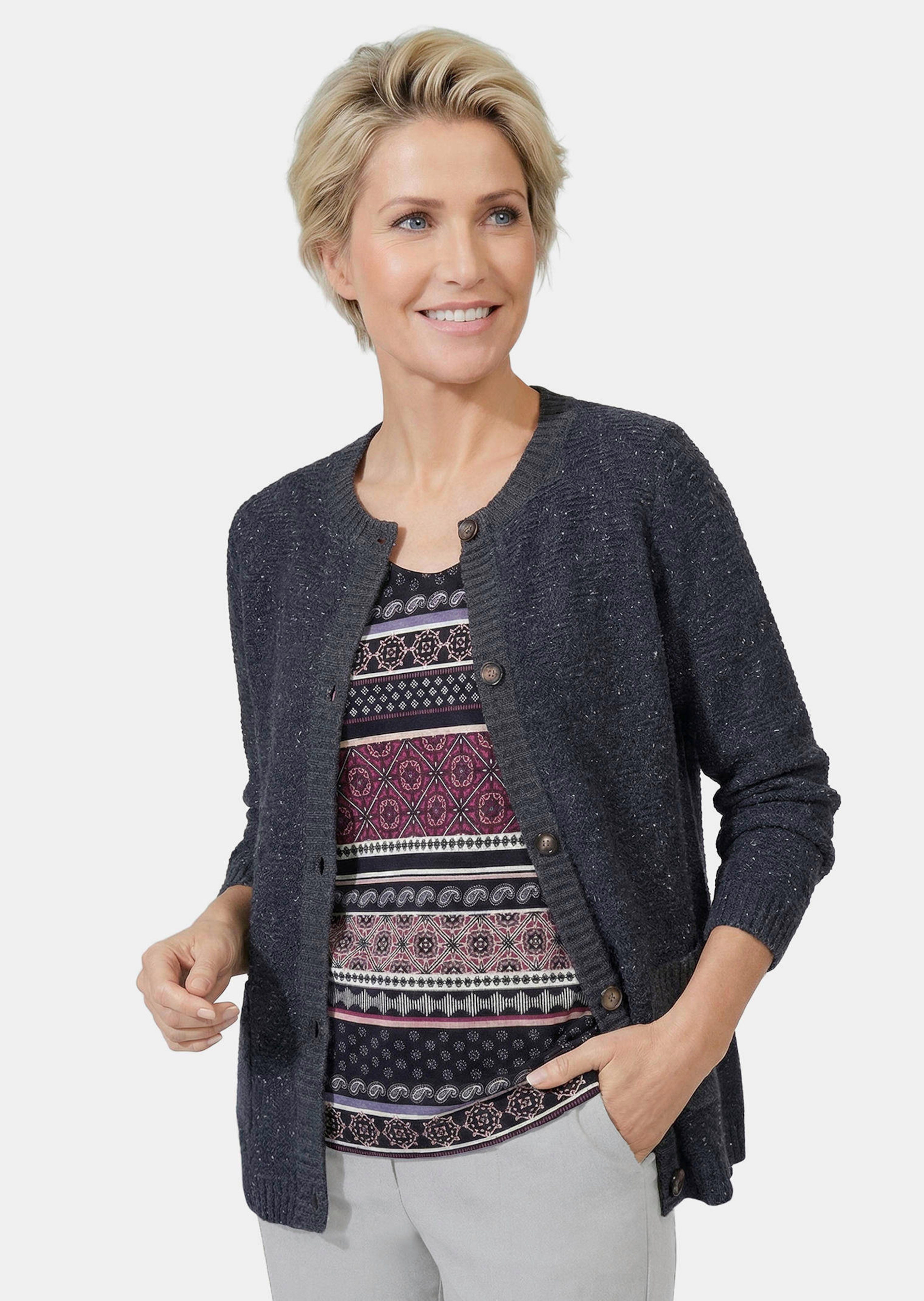 Strickjacke mit Schurwolle