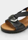 Sandalen mit Schmuckelement und Elastikbändern thumbnail 3