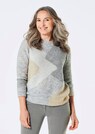 Tricot pullover met intarsiapatroon thumbnail 1