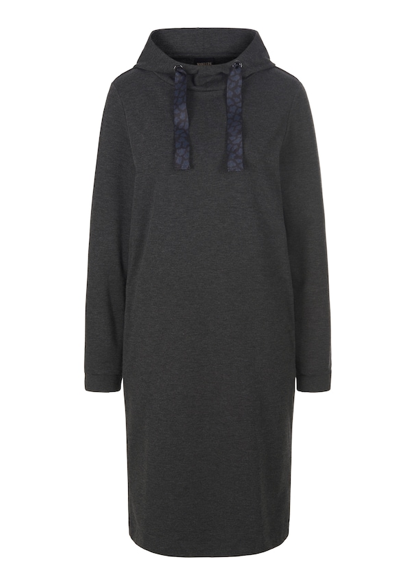 Hooded dress in soft sweat fabric 5