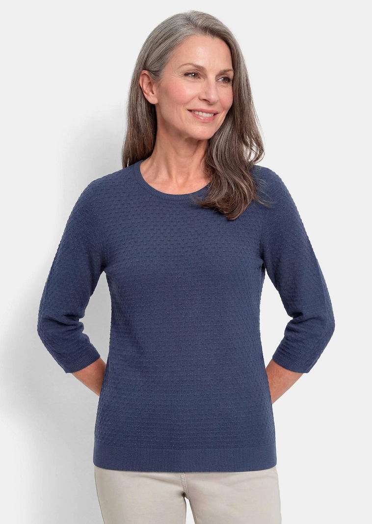 Pull en tricot avec motif à pois