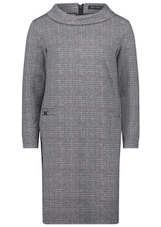 Jerseykleid aus Karo-Jacquard thumbnail 6