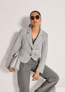 Jersey-Blazer mit Zopfstruktur thumbnail 4