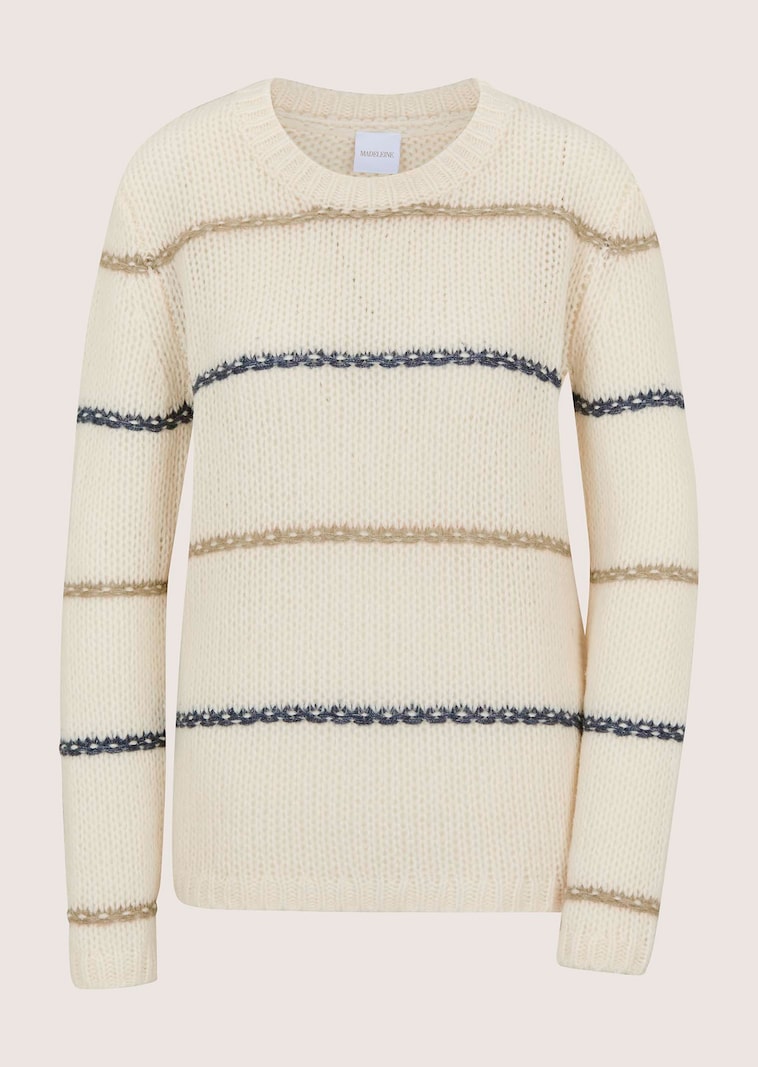 Grobstrickpullover aus Kaschmir und Seide