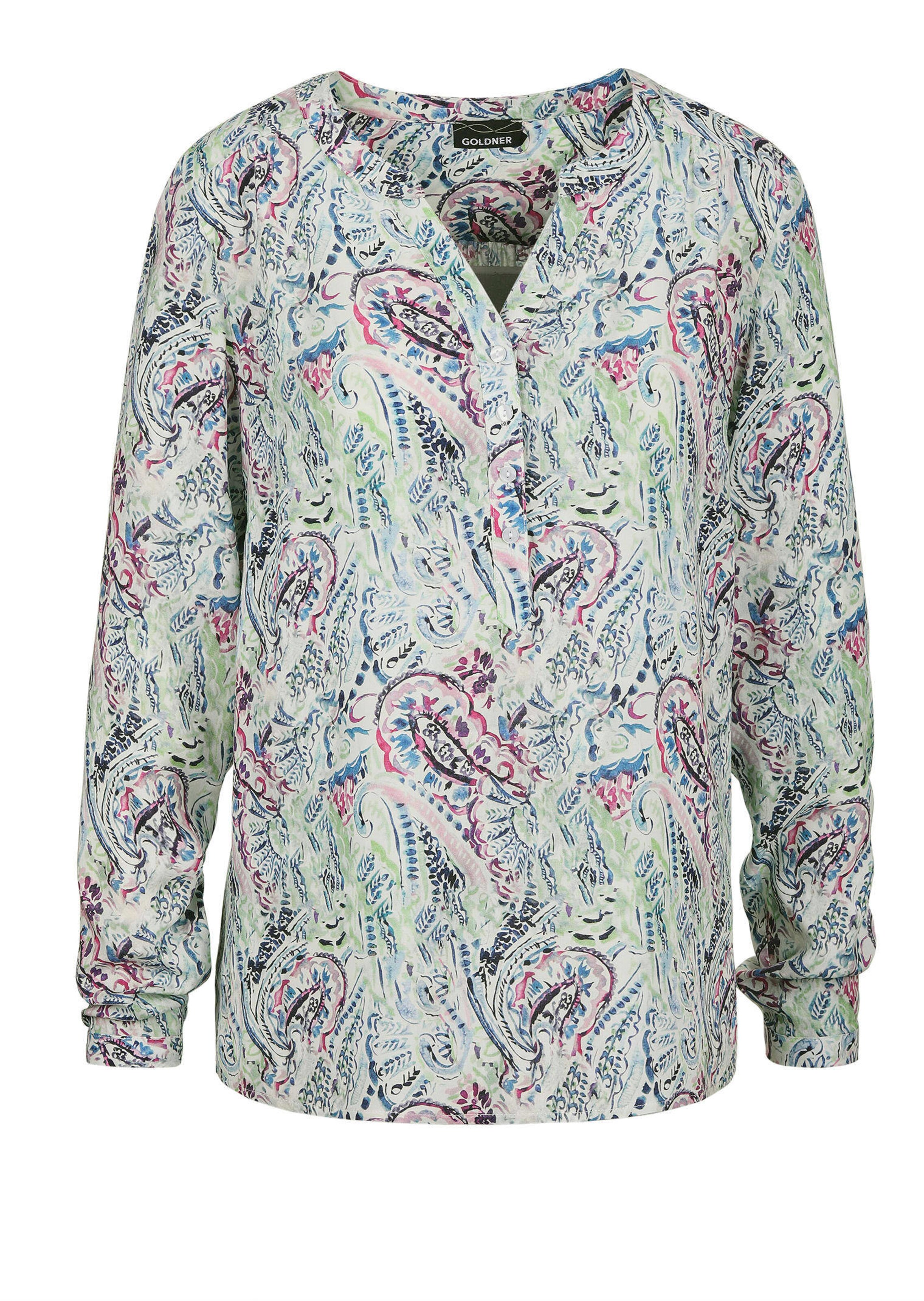 Druckbluse im Unikat-Print