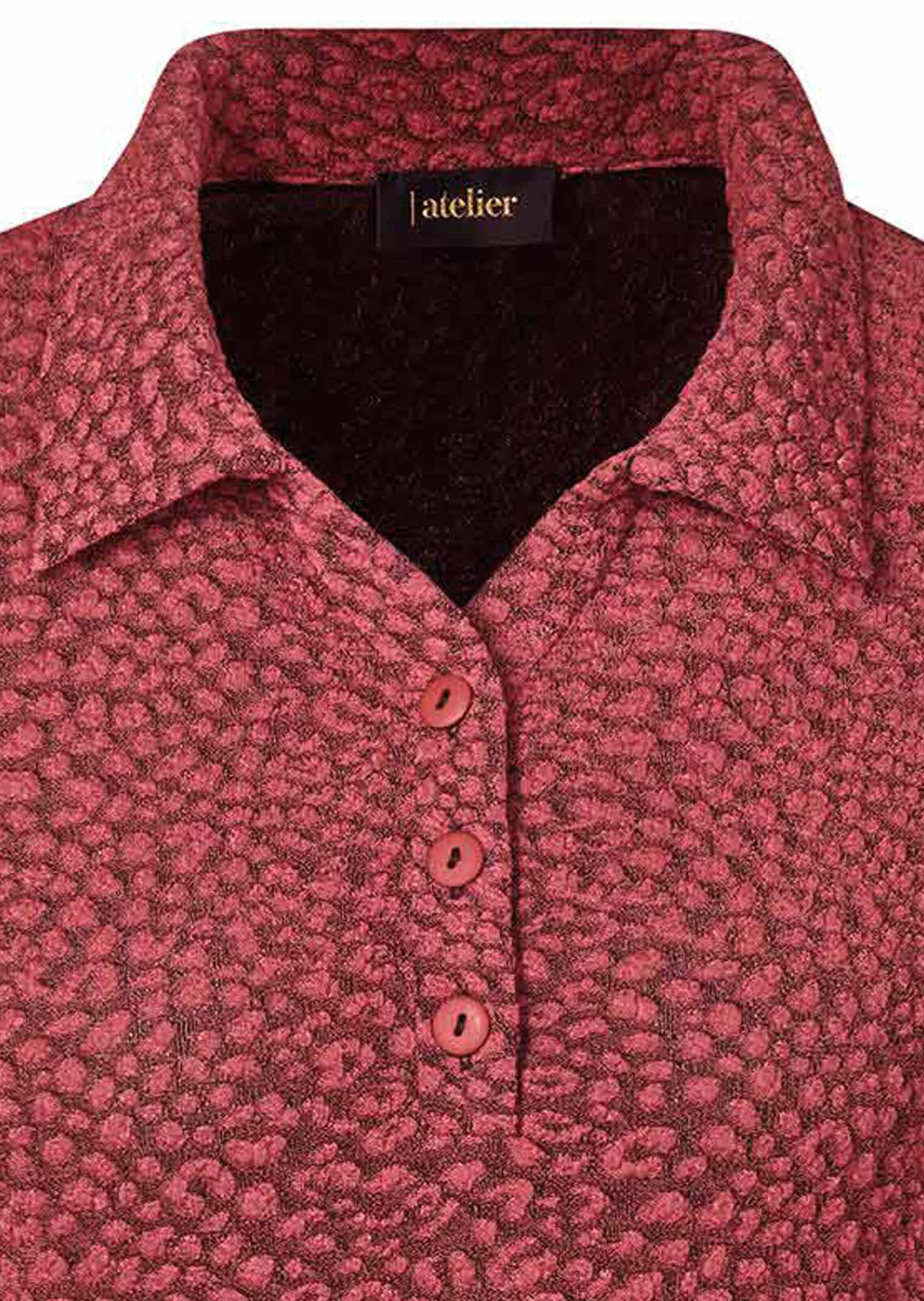 Polo en jacquard - corail - Gr. 52 de Goldner Fashion