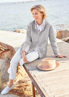 Gewatteerd omkeerbaar jack met dessin thumbnail 5