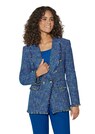 Tweedblazer mit Fransenkanten thumbnail 1