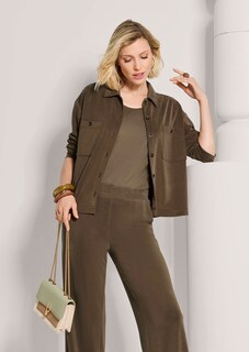 Oversize Hemdbluse mit aufgesetzten Taschen thumbnail 4