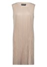 Goldschimmerndes Plisseekleid ohne Ärmel thumbnail 4