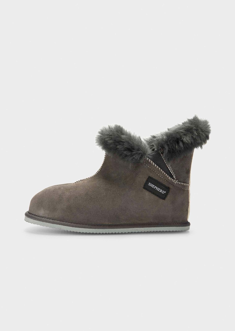 Lammfell-Hausschuhe mit hohem Schaft