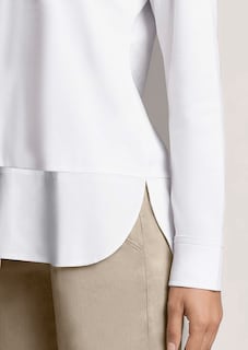 Sportieve blouse in een mix van materialen thumbnail 5