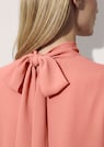 Chiffon-Bluse mit Stehkragen und Schluppe thumbnail 4