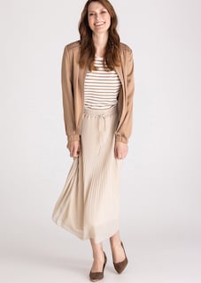 Plisseerock mit Tunnelzug und Bindeband thumbnail 2