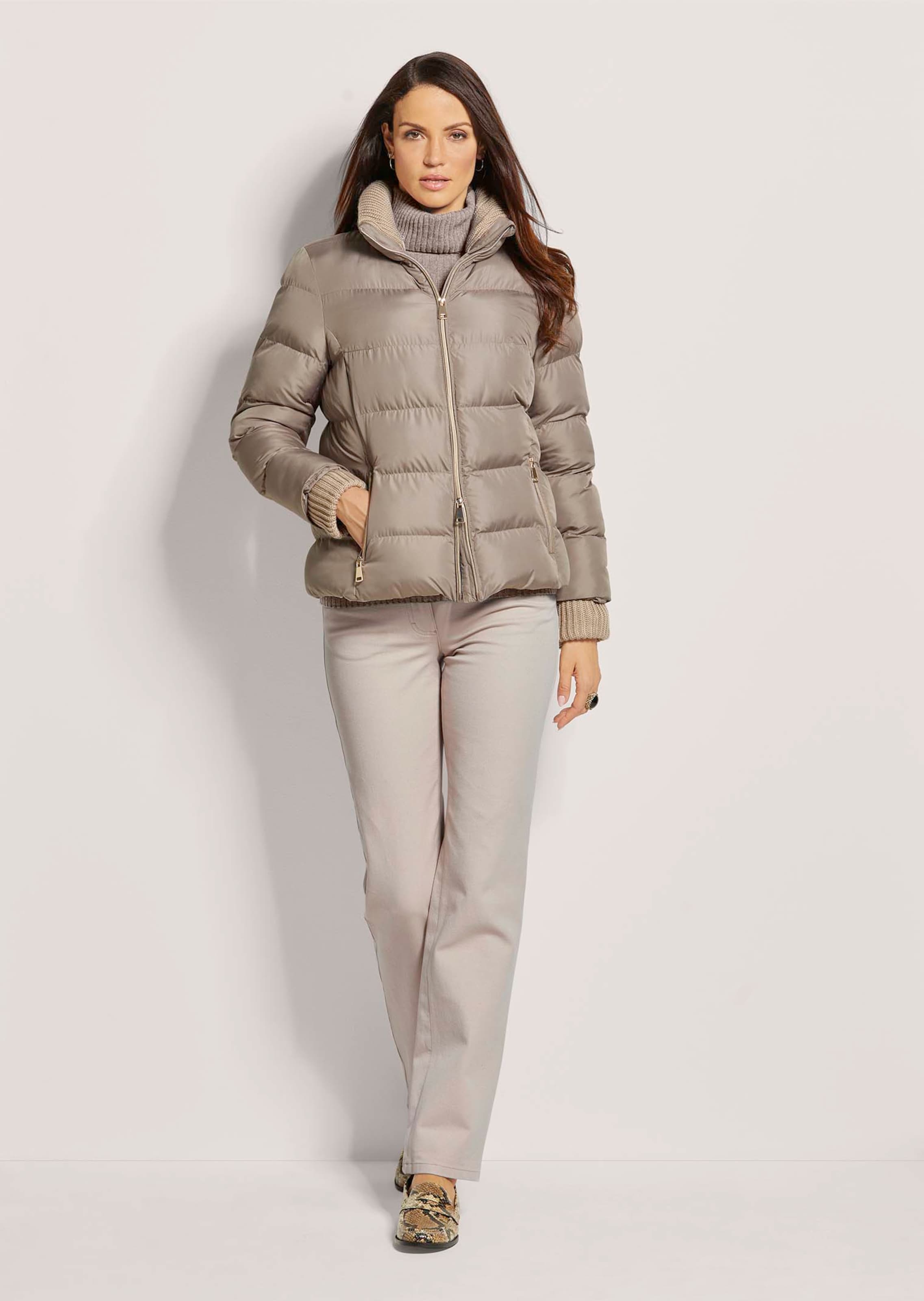 Quilted jacket in cappuccino MADELEINE Fashion