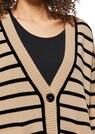 Gestreifte Strickjacke aus Merino und Kaschmir thumbnail 5