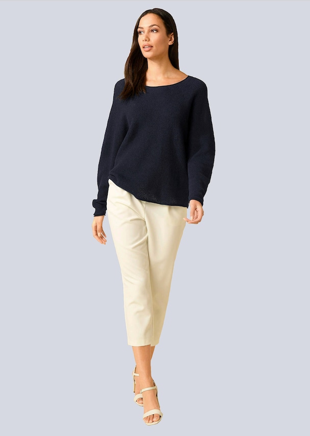 Pullover mit U-Boot Ausschnitt 1