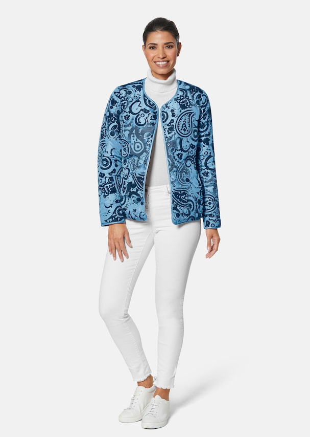 Reversible jacket with paisley print 1