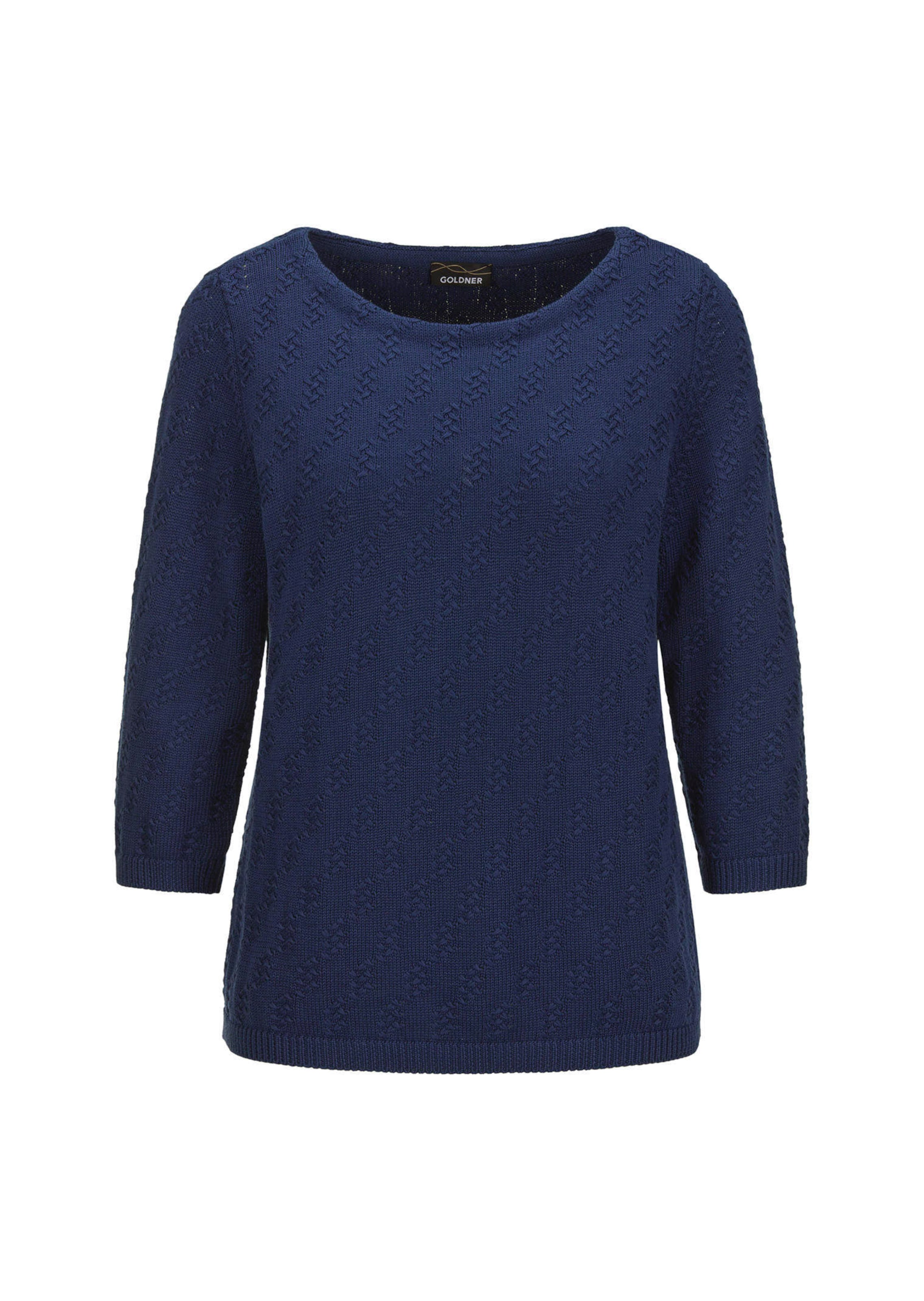 Pull à manches 3/4 en pur coton