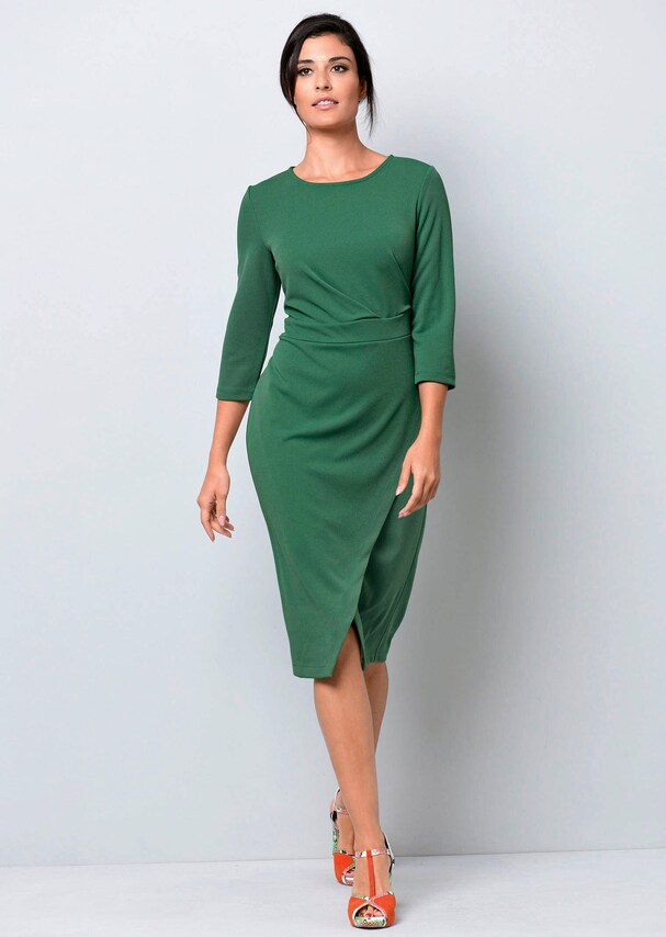 Jerseykleid mit Gehschlitz 1